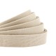 DQ leather flat 10mm Cream beige